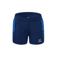 Erima Sporthose Short Six Wings Worker (100% Polyester) kurz royalblau/navyblau Damen